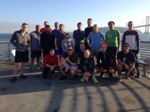 A group photo at the pier, on Wednesday?